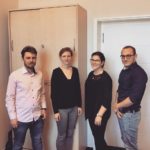 v.l.n.r.: Oliver Thiess (stellv.DSTG-Landesvorsitzender), Frau Jochum (Referentin der CDU-Fraktion im Berliner Abgeordnetenhaus), Lisa Winter (Mitglied der DSTG-Jugend), Gino Ouart (Vorsitzender DSTG-Jugend Berlin)