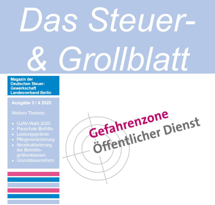 Mehr über den Artikel erfahren Aktuelles Steuer-und Grollblatt online