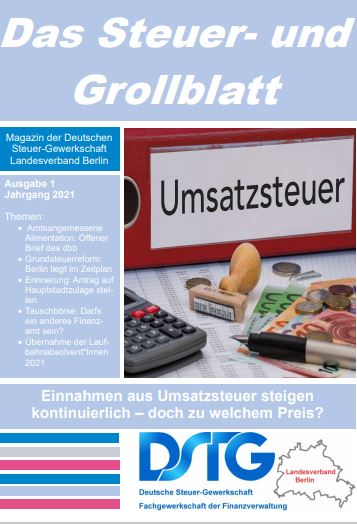 Mehr über den Artikel erfahren Das Steuer-und Grollblatt 01/2021 ist online