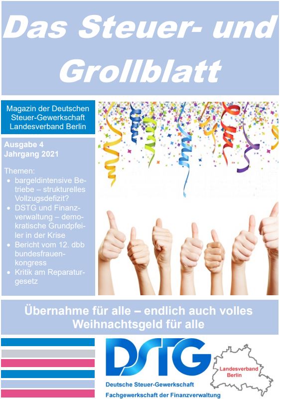 Mehr über den Artikel erfahren Steuer-und Grollblatt 4-2021 ist online