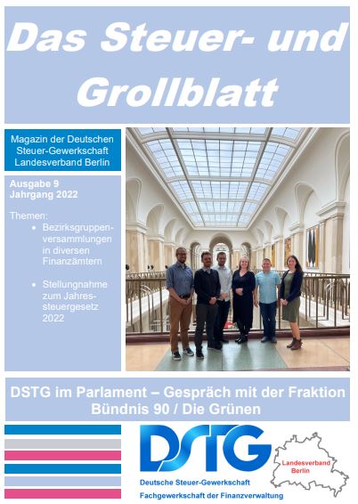 Mehr über den Artikel erfahren Das neue Steuer-und Grollblatt ist online