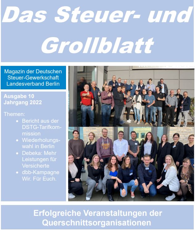 Mehr über den Artikel erfahren Das neue Steuer-und Grollblatt ist online